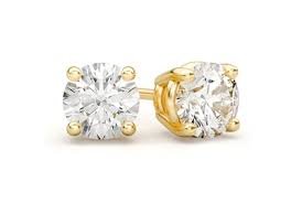 Mosaic Stud Diamond Earrings 14k