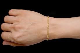real gold bracelet 