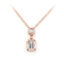 diamond on a necklace