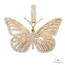 diamond butterfly pendant